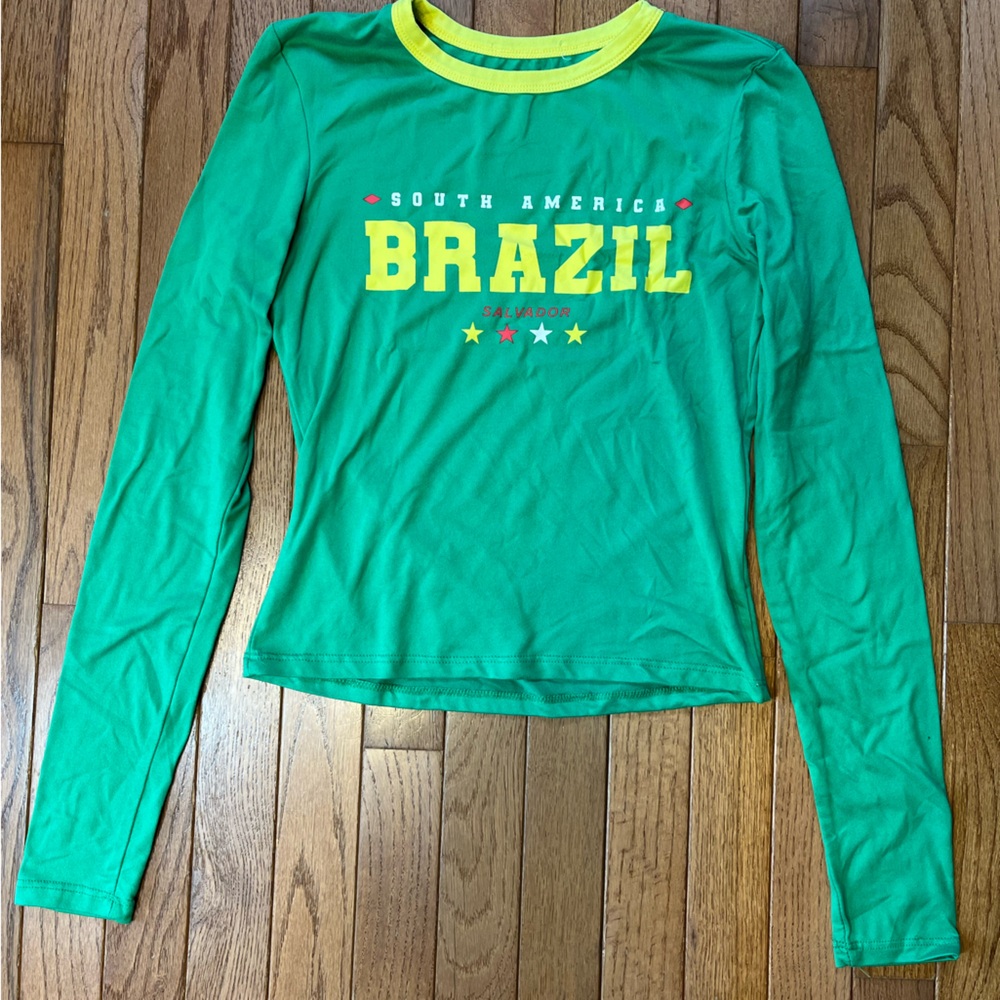 Green Brazil Long Sleeve Shirt